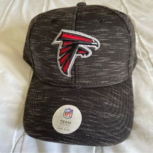 ATLANTA FALCONS NFL TEAM  BASIC LOGO  HAT CAP BLACK